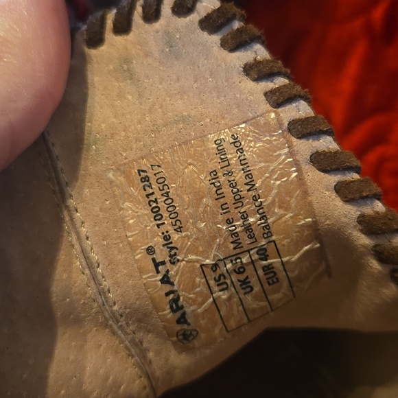 Ariat ankle boots Unbridled women suede Lilybootie whiskey in size 9 - Picture 14 of 14